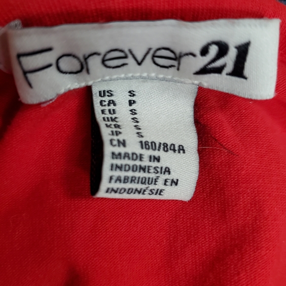 Forever 21 Red Bodycon Dress with Lace Sleeves - Picture 7 of 8